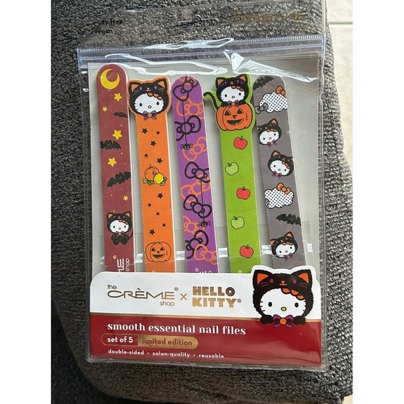 The Creme Shop Hello Kitty Nail Files Halloween‎ Limited Edition Set of 5 - Picture 1 of 3